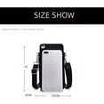 thumbnail image 2 of Multifunction Handbag Women Shoulder Bag Mobile Phone Bag Coin Storage Crossbody Bags ROSE RED, 2 of 8