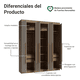 thumbnail image 4 of Ropero Closet Madesa Venus 6 Puertas 4 Cajones 180cm MC 01, 4 of 6