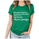 thumbnail image 2 of Fiudx Camisas para Mujer Camiseta de Manga Corta Estampada con Cuello Redondo a La Moda para Mujer, Camisetas Holgadas Informales, 2 of 6