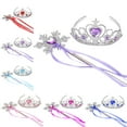 thumbnail image 2 of Girl's Tiara Rhinestone Decor Dress up Tiara Princess Crown with Princess Wand, 2 of 9