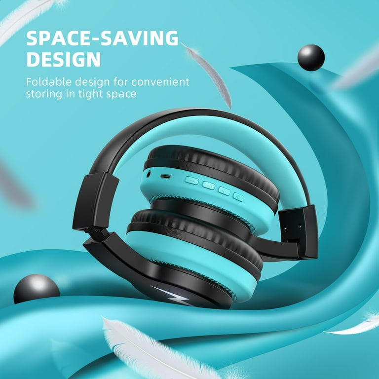 Kids Bluetooth Headphones: Wireless, Over-Ear, Microphone Kids Bluetooth Headphones: Wireless, Over-Ear, Microphone