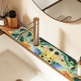 thumbnail image 2 of Yayeee Faucet Mat for Kitchen Sink 30" Diatomite Long Splash Guard Pad, Art Field, 2 Pack, 2 of 7