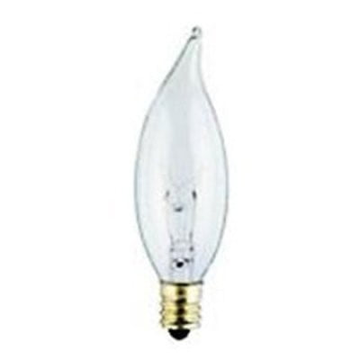Chandelier 15 Lights 60w Bulb - Bulbrite Incandescent Flame Tip Chandelier Light Bulb, Warm White, 60W, 2 Ct
