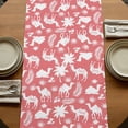 thumbnail image 5 of Table Runners 72 Inches Long Dress Scarves, Tropical Plants Farmhouse Kitchen/Dining Table Runner, Coffee Tablerunners, Summer Farmhouse Vintage Camels Red 14x72 Inch, 5 of 9