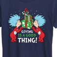 thumbnail image 3 of Cat in the Hat - Giving Is A Good Thing - Women's Short Sleeve Graphic T-Shirt, 3 of 5