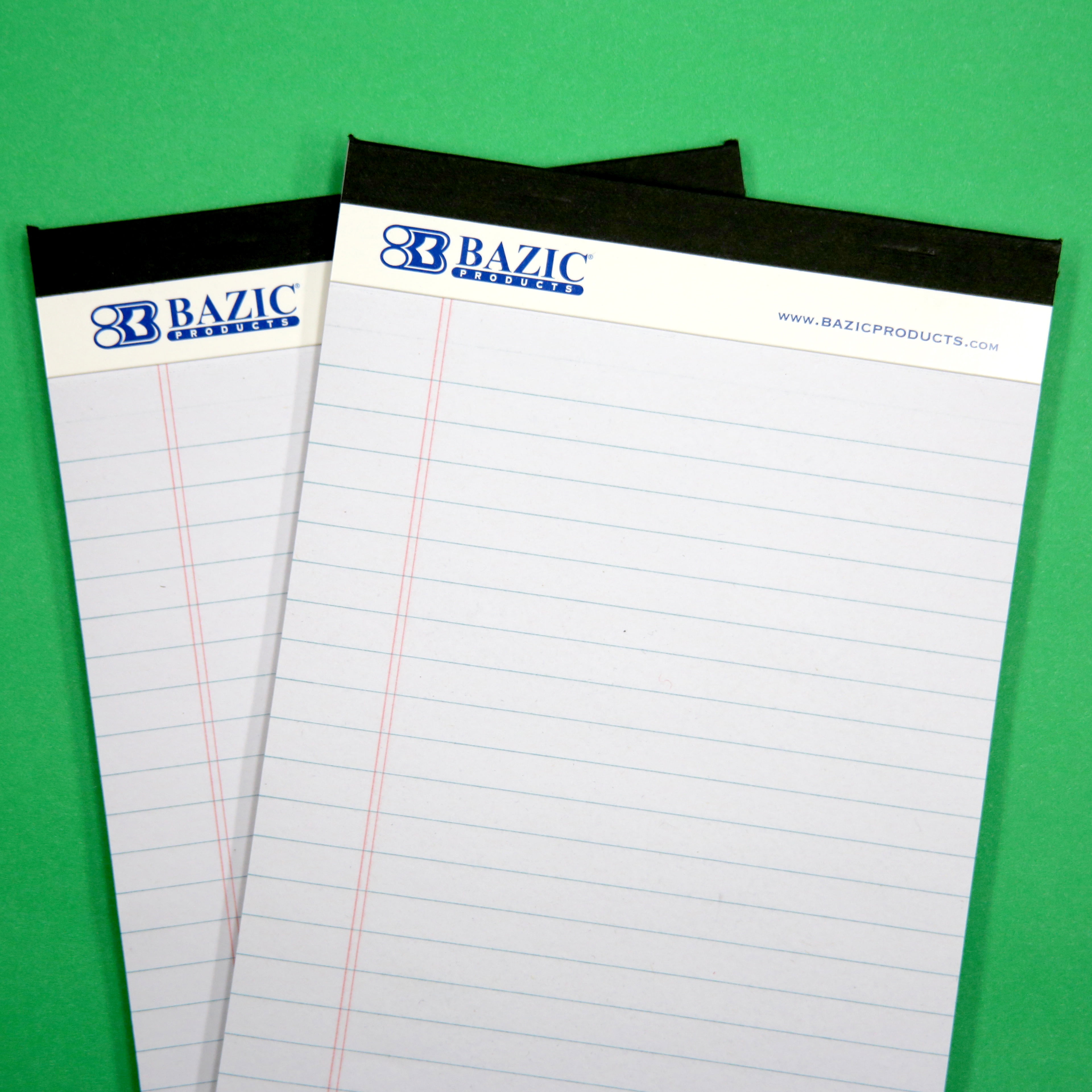 BAZIC Perforated Writing Pad, 50 Sheets 5x8 Inch, White Jr., Total 2 Count