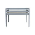 thumbnail image 6 of Noble House Full Loft Bed, Rubber Wood Frame with Ladder, Guardrails & Space-Saving Storage Design, Grey, 6 of 11