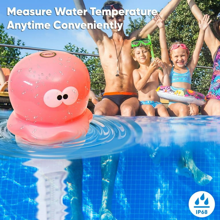 Solar Powered Swimming Pool Thermometer Digital Pool Floating Shatter  Resistant New 