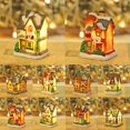thumbnail image 2 of Christmas Resin Led Light-Emitting House Micro Landscape Christmas Decorations, 2 of 4