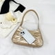 thumbnail image 4 of Bolso de axila para mujer, bolso de mano con nudo de lazo, bolso de mano elegante, bolso de compras (dorado), 4 of 9