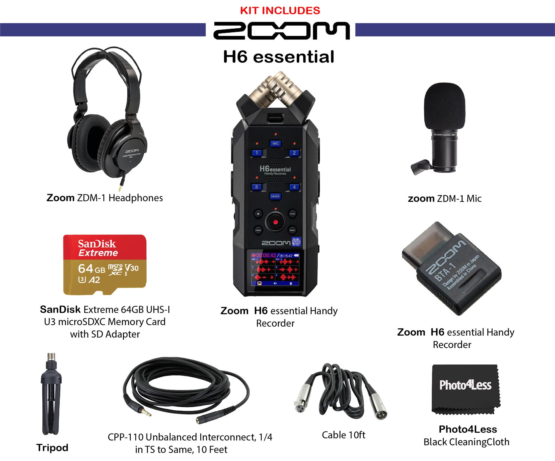 Zoom H6essential Handy Recorder Bundle