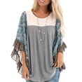 thumbnail image 2 of Womens Chunky Turtleneck Pullover Sweater Asymmetric Hem Cowl Neck Fleece Tops, 2 of 5