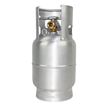 Flame King 5LB Aluminum Propane Tank with Gauge & OPD Valve, Corrosion-Resistant and Rust-Free for July 4th