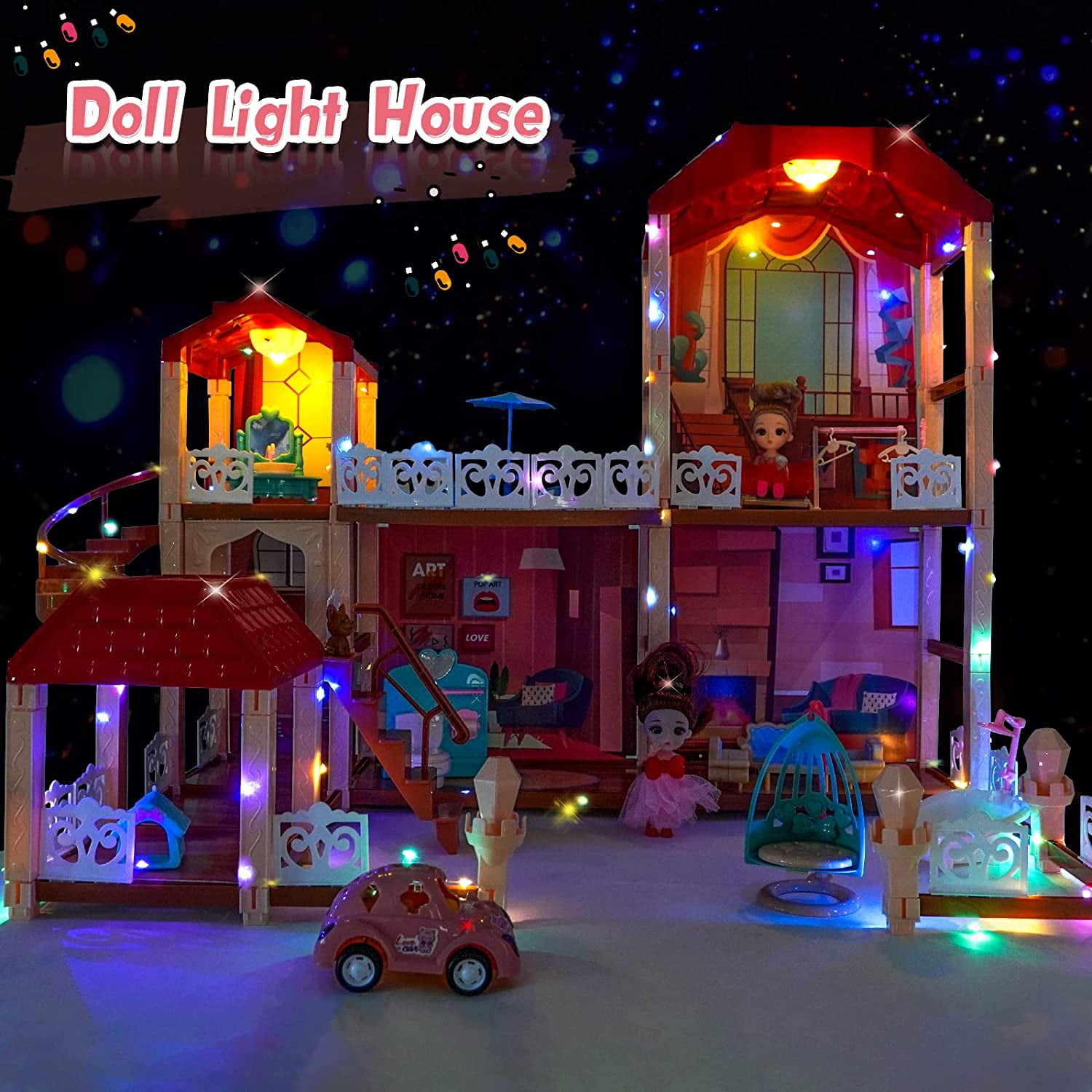 Operado a bateria Toy Villa Doll House com luz e música (H7849165) - China Doll  House e os brinquedos eléctricos preço