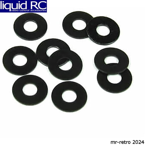 TEKNO RC LLC M3x8mm Washer Black 10pcs TKR1221 Elec Car/Truck Replacement Parts