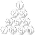 thumbnail image 3 of Miangastore Supports de Numéros de Table en Acrylique 10 Pcs 4.1X4In, 3 of 8
