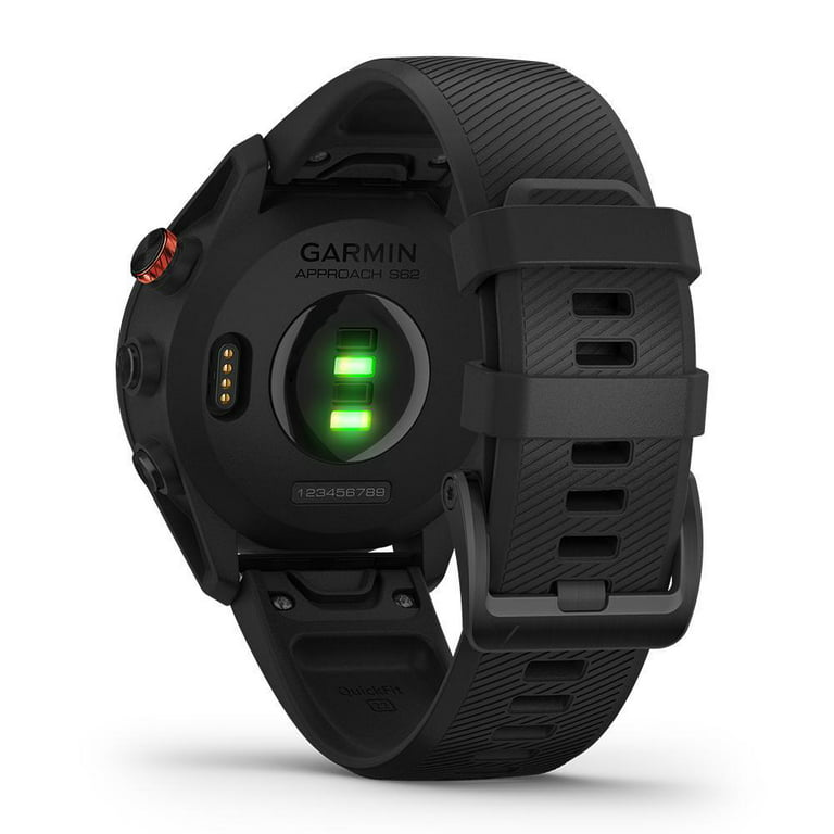 Garmin Approach S62 (Black) GPS Golf Power Bundle | +PlayBetter Charger &  Screen Protectors