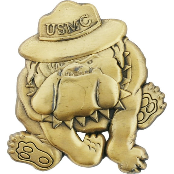 USMC Bulldog Emblem Military Pin 1 Inch