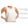 thumbnail image 4 of Remera CRZ YOGA de Algodón Pima sin Mangas con Sisa Grande y Corte Corto, 4 of 5