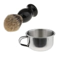 thumbnail image 1 of Pro Peluquero Salón Brocha Afeitado Jabón Crema +Taza Tazón de Barbero de material acero Inoxidable Accesorios de Afeitar de Hombres Yuyangstore Taza de afeitar, 1 of 8