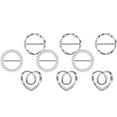thumbnail image 2 of Scarf Ring Clips, Shirt Clips for Women Clothing, Corner Knotted Button for Women,T-shirt Clips Ties Clips Clothes Clips, Fashion Metal Round Circle Shirt Clip Buckle, 2 of 9