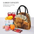 thumbnail image 5 of Salouo Yak for Insulated Lunch Bag for Women/Men - Leakproof Cooler Tote Bag Organizer - Reusable Lunch Box for Office Picnic Hiking Beach-One Size, 5 of 6