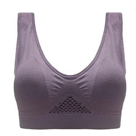 

Women Sports Bra Crop Top No Underwire Gym Workout Bralette with Removable Pads