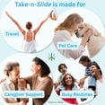 thumbnail image 3 of Take-n-Slide Reusable Pill & Medication Tracker, Peel & Stick to Bottle, White/Blue, 2-Pack, 3 of 8