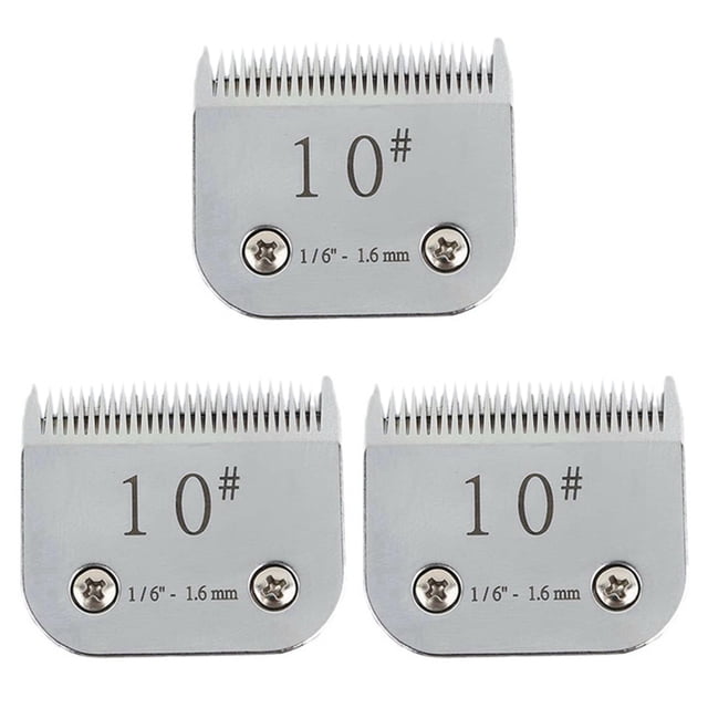 3X SK5 Dog Hair Clipper Blade 10 Replacement Hair Clipper Blade Electric Clipper Accessories,3 x Hair clipper blade,Silver