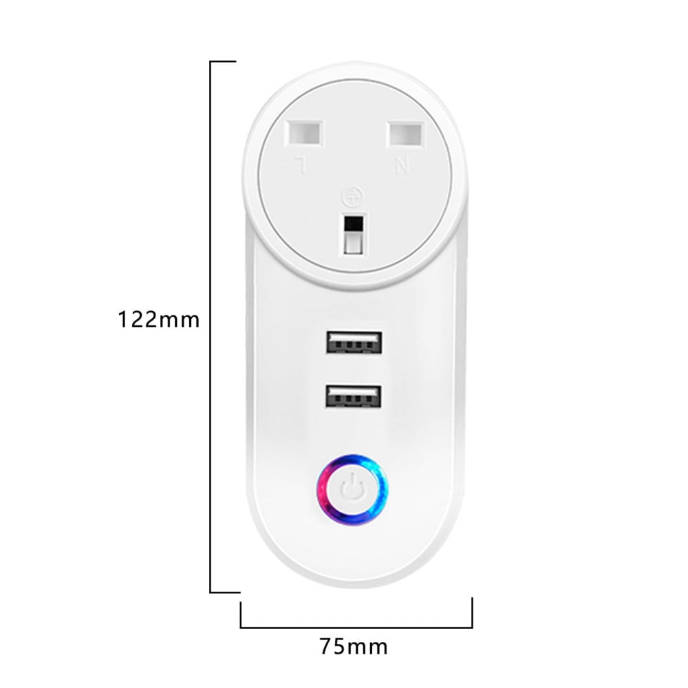 Smart Plug 2 USB port Smart Socket WiFi Smart Outlet App Control