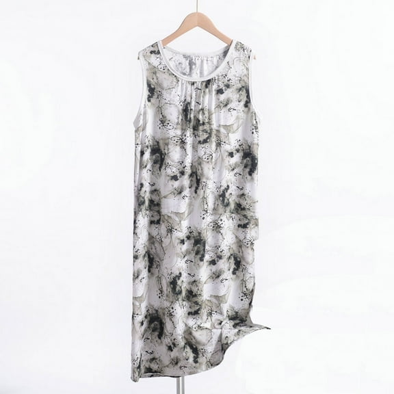 Juslio Women Nightgowns and Pajamas Plus Size Comfortable Long Pajamas