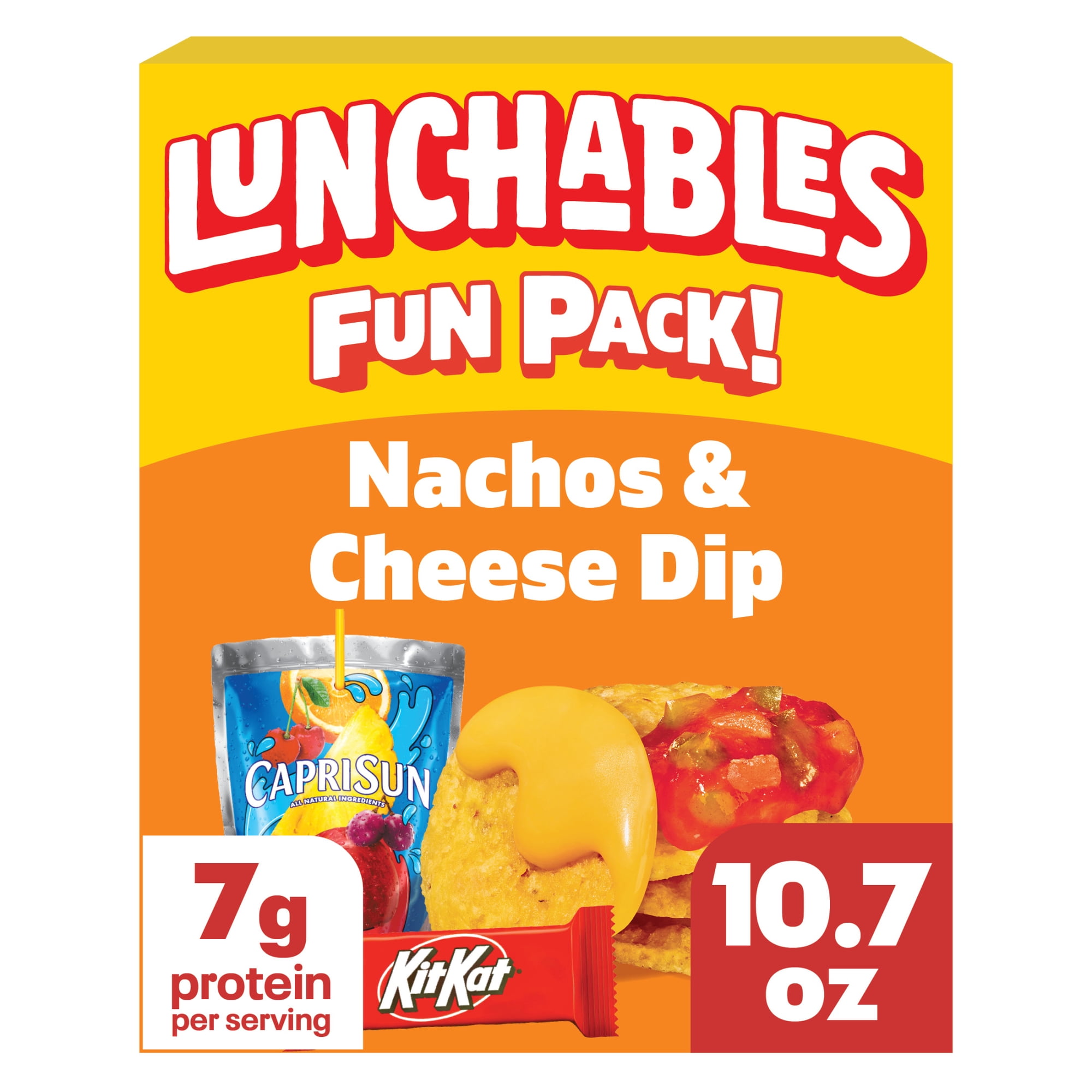 Lunchables Nachos with Capri Sun Fruit Punch & Kit Kat Fun Pack, 4.7 oz & 6 fl oz Package