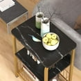 thumbnail image 5 of Aboxoo Indoor Vintage Storage MDF Board End Table, Black, 5 of 8
