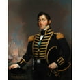 thumbnail image 2 of Jane Stuart 20x24 Black Ornate Framed Double Matted Museum Art Print Titled: Oliver Hazard Perry (About 1857), 2 of 5