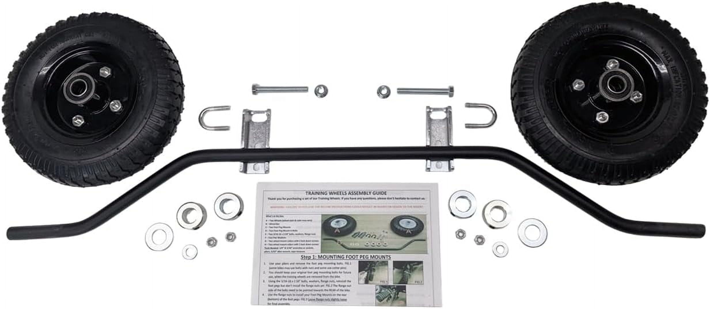 Dirt bike training wheels - Razor training wheels - MX350 MX125 MX400 MX500 - Fast and easy install! Made in Michigan.