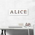 thumbnail image 2 of ARTCANVAS ALICE Girls Name Room Decor Canvas Art Print - Size: 36" x 12" (0.75" Deep), 2 of 9
