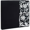 Heartland Contrasting 12" x 12" Embroidered Postbound Album Black Album/White Thread