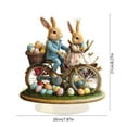 thumbnail image 3 of Kbndieu Easter Decorations for Home Farmhouse Easter Table Centerpieces 2D Acrylic Bunny Decoration Easter Table Decor for Indoor Spring Easter Tabletop Decoration Easter Party Supplies Gifts, 3 of 6