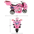 thumbnail image 4 of Lil’ Rider Electric Motorcycle for Kids - 3-Wheel Battery-Powered Toy Motorcycle for Kids Ages 3 to 6, (Pink), 4 of 9