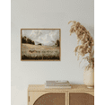 thumbnail image 3 of Drsoum Framed Canvas Wall Art Vintage Classical Oil Painting 11x14in The Vast Grassland Room Decor for Kitchen Bedroom Living Room - Natural Framed, 3 of 6