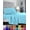 Aqua Blue, variant on Elegant Comfort 1500 Series 4 Pieces Sheet Set - Queen White