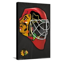 NHL Chicago Blackhawks - Mask 16 Canvas Wall Poster, 14.725" x 22.375"