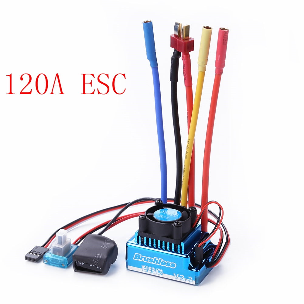 Crazepony-UK 45A Brushless ESC Electric Speed Control Waterproof with 5.8V/3A BEC for 1/10 RC Car by