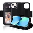thumbnail image 1 of navor Detachable Magnetic Wallet Case Compatible with iPhone 13 Mini [5.4 inch] [Folio], RFID Protection Kickstand -Black, 1 of 5