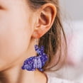 thumbnail image 4 of WILLBEST Aretes Niña - 2 Pares De Pendientes De Conejito Y Zanahoria Para Mujer Y Niña, Pendientes Colgantes De Conejo De Pascua, Acrílicos, Con Diseño De Leopardo Y Conejo, Joyería De Pascua, 4 of 5