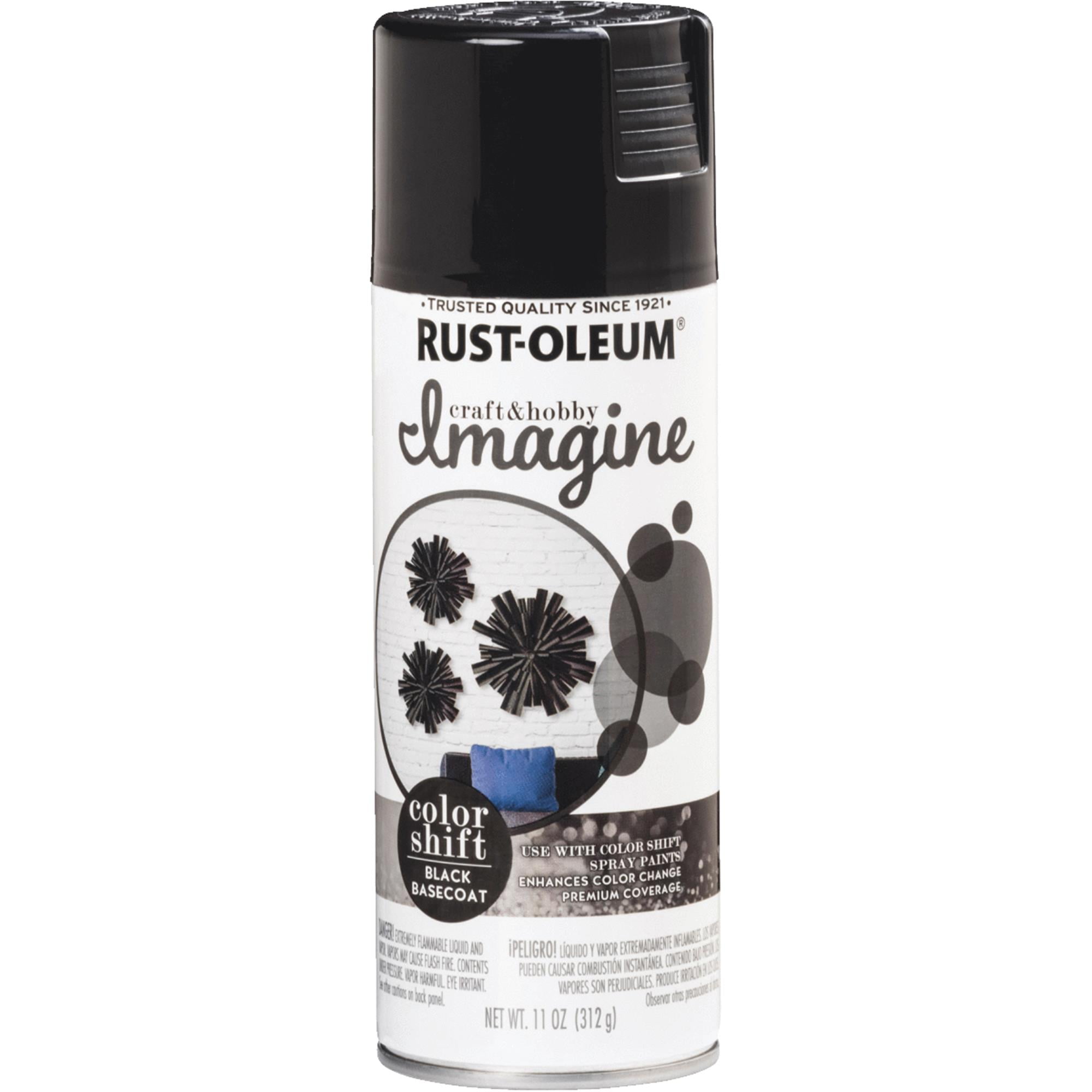 RUSTOLEUM Imagine Craft & Hobby 345664 Spray Paint, Black, 11 oz