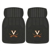 FanMats 2pc Heavy-Duty Vinyl Car Mat Set, University of Virginia