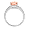 thumbnail image 4 of 2.5 ct Asscher Cut Simulated Red Diamond Solitaire 14K White Gold Womens Engagement Ring, 4 of 5