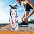 thumbnail image 6 of Gnome American Flags Sports Water Bottle Portable Travel Mug 32oz BPA Free Leak Proof Straw Transparent Tritan for Gym Yoga Cycling Camping, 6 of 7