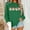 Green, variant on HOMBOM Light Up Sweatshirts for Women Crewneck Merry Christmas Casual Essentials Xmas Santa Ladies Sweatshirt